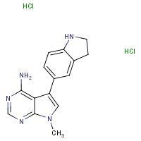 5-(2,3-Dihydro-1H-indol-5-yl)-7-methyl-7H-pyrrolo[2,3-d]pyrimidin-4-amine dihydrochloride