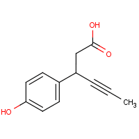 3-(4-Hydroxyphenyl)hex-4-ynoic acid