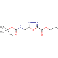 Ethyl 5-(tert-butyloxycarbonylaminomethyl)-[1,3,4]oxadiazole-2-carboxylate