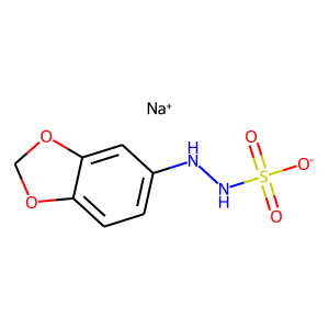 Sodium N-(1,3-benzodioxol-5-yl)hydrazine-N'-sulphonate