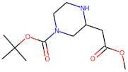 3-(2-Methoxy-2-oxoethyl)piperazine, N1-BOC protected