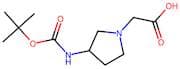 2-(3-((Tert-butoxycarbonyl)amino)pyrrolidin-1-yl)acetic acid