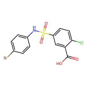 5-[(4-bromophenyl)sulfamoyl]-2-chlorobenzoic acid