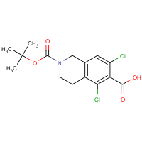 2-(tert-Butoxycarbonyl)-5,7-dichloro-1,2,3,4-tetrahydroisoquinoline-6-carboxylic acid