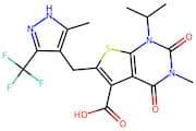1-Isopropyl-3-methyl-6-((5-methyl-3-(trifluoromethyl)-1H-pyrazol-4-yl)methyl)-2,4-dioxo-1,2,3,4-te…