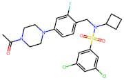 "N-[4-(4-Acetyl-piperazin-1-yl)-2-fluoro-benzyl]-3,5-dichloro-N-cyclobutyl-benzenesulfonamide"