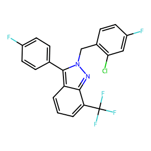 2-(2-Chloro-4-Fluorobenzyl)-3-(4-Fluorophenyl)-7-(Trifluoromethyl)-2H-Indazole