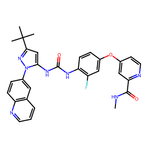 4-(4-(3-(3-(Tert-Butyl)-1-(Quinolin-6-Yl)-1H-Pyrazol-5-Yl)Ureido)-3-Fluorophenoxy)-N-Methylpicolin…