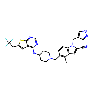 1-((1H-Pyrazol-4-Yl)Methyl)-4-Methyl-5-((4-((6-(2,2,2-Trifluoroethyl)Thieno[2,3-D]Pyrimidin-4-Yl)A…