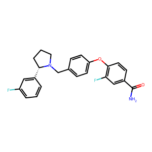 (S)-3-Fluoro-4-(4-((2-(3-Fluorophenyl)Pyrrolidin-1-Yl)Methyl)Phenoxy)Benzamide