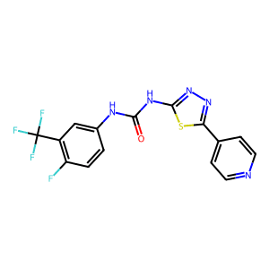 1-(4-Fluoro-3-(Trifluoromethyl)Phenyl)-3-(5-(Pyridin-4-Yl)-1,3,4-Thiadiazol-2-Yl)Urea
