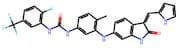1-(3-((3-((1H-Pyrrol-2-Yl)Methylene)-2-Oxoindolin-6-Yl)Amino)-4-Methylphenyl)-3-(2-Fluoro-5-(Trifl…