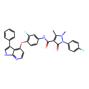 N-(3-Fluoro-4-((3-Phenyl-1H-Pyrrolo[2,3-B]Pyridin-4-Yl)Oxy)Phenyl)-2-(4-Fluorophenyl)-1,5-Dimethyl…