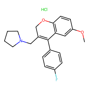 1-((4-(4-Fluorophenyl)-6-Methoxy-2H-Chromen-3-Yl)Methyl)Pyrrolidine Hydrochloride