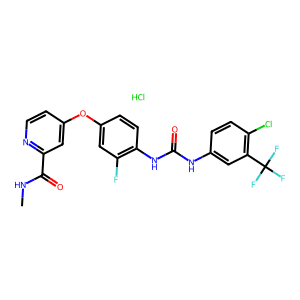 4-(4-(3-(4-Chloro-3-(Trifluoromethyl)Phenyl)Ureido)-3-Fluorophenoxy)-N-Methylpicolinamide Hydrochl…