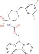 1-[(3,5-Difluorophenyl)methyl]-4-({[(9H-fluoren-9-yl)methoxy]carbonyl}amino)piperidine-4-carboxylic