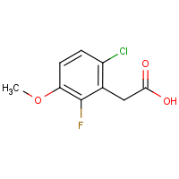 6-Chloro-2-fluoro-3-methoxyphenylacetic acid
