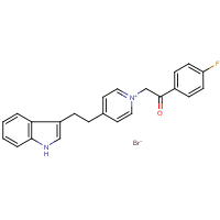 1-(4-fluorophenyl)-2-{4-[2-(1H-indol-3-yl)ethyl]pyridinium-1-yl}ethan-1-one bromide