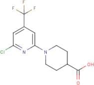 1-[2-Chloro-4-(trifluoromethyl)pyridin-6-yl]piperidine-4-carboxylic acid