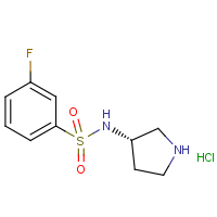 3-Fluoro-N-(S)-pyrrolidin-3-yl-benzenesulfonamide hydrochloride