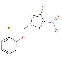 4-Chloro-1-[(2-fluorophenoxy)methyl]-3-nitro-1H-pyrazole