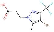 3-[4-Bromo-5-methyl-3-(trifluoromethyl)-1H-pyrazol-1-yl]propanoic acid