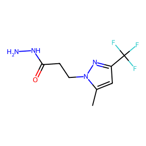 3-[5-Methyl-3-(trifluoromethyl)-1H-pyrazol-1-yl]propanehydrazide
