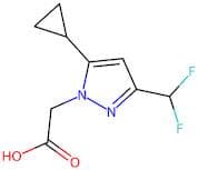 [5-Cyclopropyl-3-(difluoromethyl)-1H-pyrazol-1-yl]acetic acid