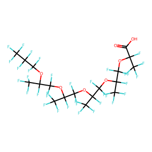 Perfluoro(2,5,8,11,14-pentamethyl-3,6,9,12,15-pentaoxaoctadecanoic) acid