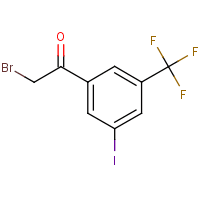 3-Iodo-5-(trifluoromethyl)phenacyl bromide