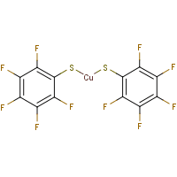 Bis(pentafluorophenylthio) copper(II) salt