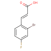 2-Bromo-4-fluorocinnamic acid
