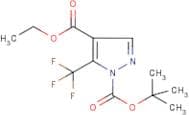 4-(Ethoxycarbonyl)-5-(trifluoromethyl)-1H-pyrazole, N-BOC protected
