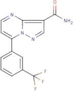 7-[3-(Trifluoromethyl)phenyl]pyrazolo[1,5-a]pyrimidine-3-carboxamide