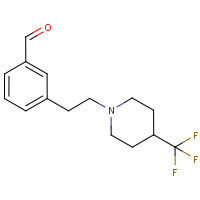 3-{2-[4-(Trifluoromethyl)piperidin-1-yl]ethyl}benzaldehyde