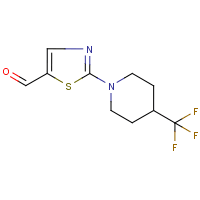 2-[4-(Trifluoromethyl)piperidin-1-yl]-1,3-thiazole-5-carboxaldehyde