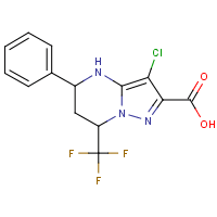 3-Chloro-5-phenyl-7-(trifluoromethyl)-4,5,6,7-tetrahydropyrazolo[1,5-a]pyrimidine-2-carboxylic acid