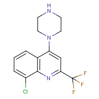 1-[8-Chloro-2-(trifluoromethyl)quinol-4-yl]piperazine