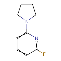 2-Fluoro-6-(pyrrolidin-1-yl)pyridine