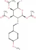 1,3,4-Tri-O-acetyl-2-amino-2,6-dideoxy-6-iodo-N-(4-methoxybenzylidene)-?-D-glucopyranose