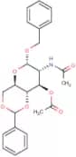 Benzyl 2-acetamido-3-O-acetyl-4,6-O-benzylidene-2-deoxy-α-D-glucopyranoside