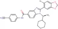 2-(6-Bromo-1,3-benzodioxol-5-yl)-N-(4-cyanophenyl)-1-[(1S)-1-cyclohexylethyl]benzimidazole-5-carbo…