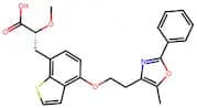 Benzo[b]thiophene-7-propanoic acid, α-methoxy-4-[2-(5-methyl-2-phenyl-4-oxazolyl)ethoxy]-, (αR)-