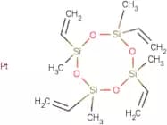 Platinum-cyclovinylmethylsiloxane complex