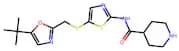 N-(5-(((5-(Tert-Butyl)Oxazol-2-Yl)Methyl)Thio)Thiazol-2-Yl)Piperidine-4-Carboxamide