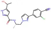 N-((S)-1-(3-(3-Chloro-4-Cyanophenyl)-1H-Pyrazol-1-Yl)Propan-2-Yl)-5-(1-Hydroxyethyl)-1H-Pyrazole-3…