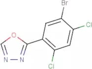 2-(5-Bromo-2,4-dichlorophenyl)-1,3,4-oxadiazole