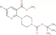 Ethyl 5-bromo-2-piperazin-1-ylpyridine-3-carboxylic acid, N4-BOC protected