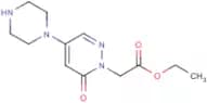 Ethyl [6-oxo-4-piperazin-1-yl-6H-pyridazin-1-yl]acetate