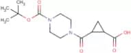 2-{[4-(tert-Butoxycarbonyl)piperazin-1-yl]carbonyl}cyclopropane-1-carboxylic acid